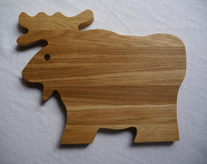 Lõikelaud "Põder" (ümarad sarved)