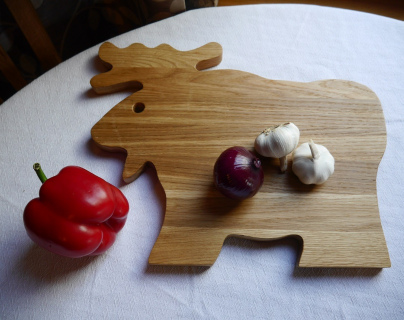 Lõikelaud "Põder" (ümarad sarved)